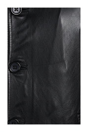 close-up-leather - Men's Car Coat Jacket, Leather Overcoat, Tailored Leather Jacket, Smooth Leather Coat