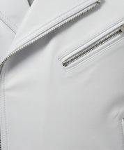 close-up-leather - Mens white color leather Vest, Men Sleeve less leather Jacket