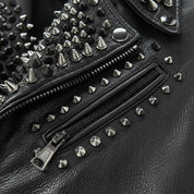close-up-leather - Punk Men Make to Order Rock Studded Jacket, Moto Biker Jacket