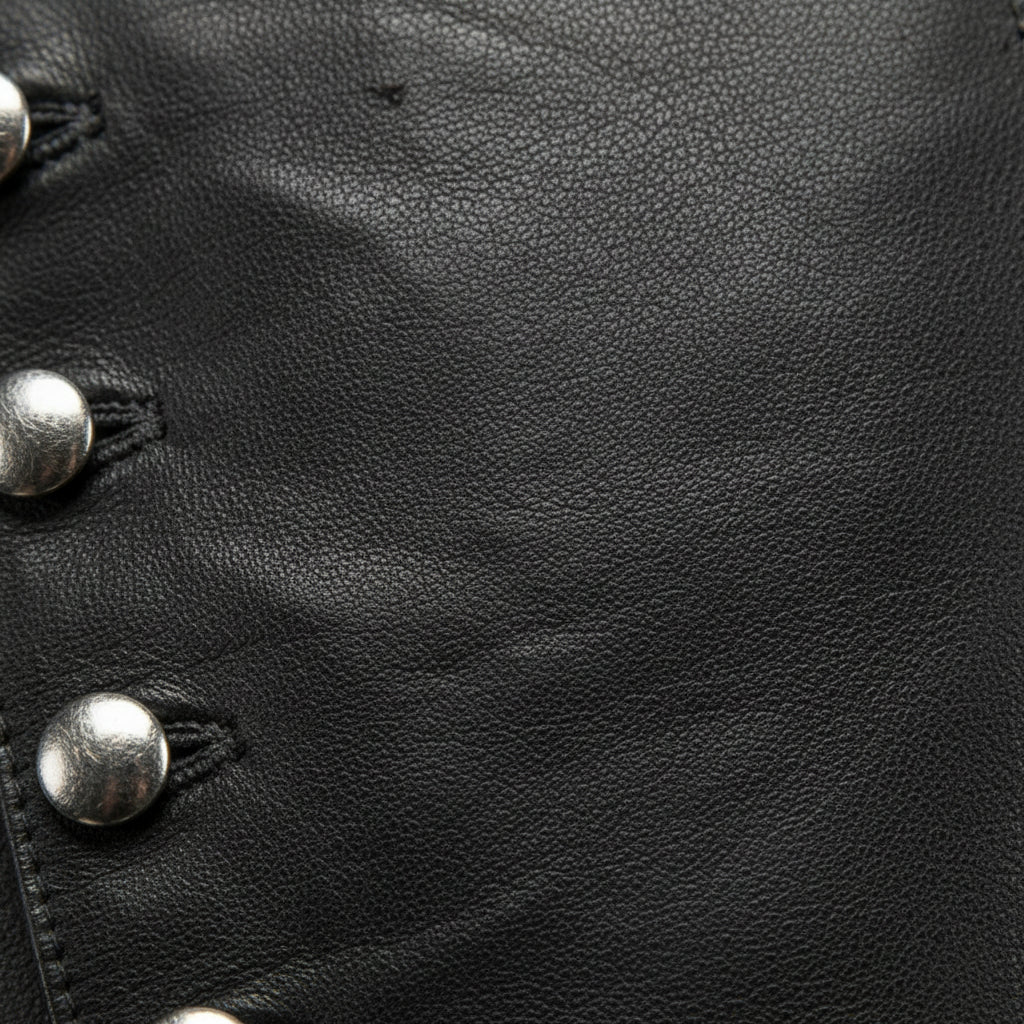 close-up-leather - Punk New Mens Real Leather Jacket, Steam Jacket Coat Leather Coat Jacket