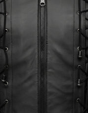 close-up-leather - Roy Harper Black Arrow Jacket, Men Leather Jacket Celebrity Jackets For