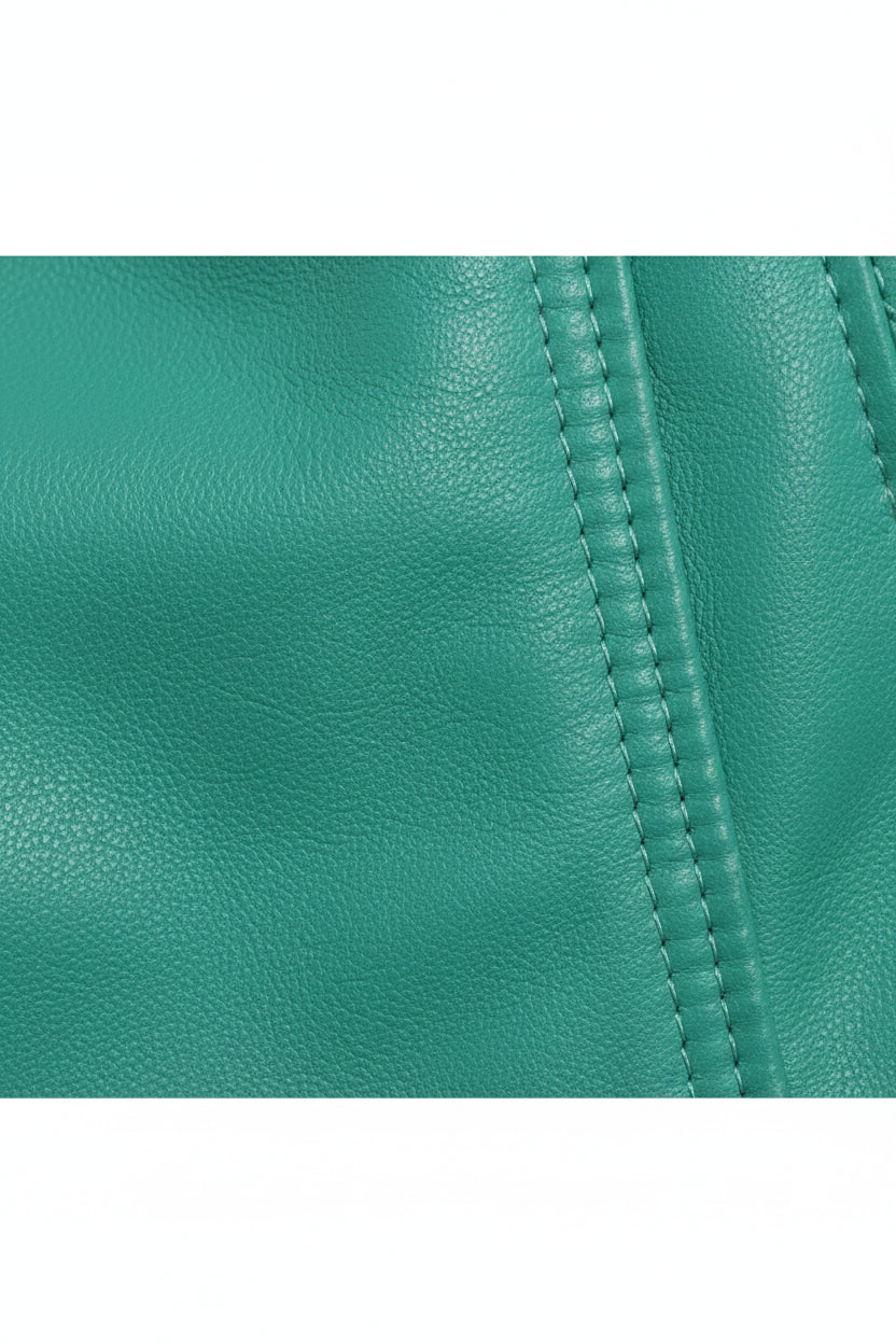 close-up-leather - Women's Biker Leather Jacket, Moto Jacket, Leather Motorcycle Jacket, Women's Moto Jacket