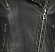 close-up-leather - Women's Moto Leather Jacket, Leather Biker Jacket, Women's Motorcycle Jacket, Women's Asymmetrical Zip Jacket