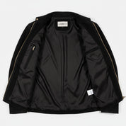 close-up-lining - Men charcoal Black jacket, suede slim fit jacket, black suede jacket men