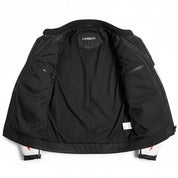 close-up-lining - Men two tone Biker Leather Jacket, Mens motorcycle Racing Jacket