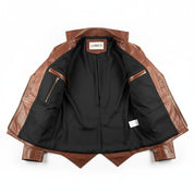 close-up-lining - Men's Custom Tailored Steampunk Leather Long Jacket