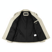 close-up-lining - Men's Fringed White Suede Cowboy Jacket