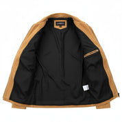 close-up-lining - Men's Suede Leather Fringes Jacket Cowboy, Suede Leather Cowboy Jacket for Men