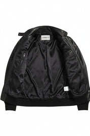 close-up-lining - New Handmade Women Hooded Leather Jacket, Leather Jackets, Fashion