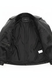 close-up-lining - Women's Moto Leather Jacket, Biker Jacket, Leather Motorcycle Jacket, Women's Leather Moto Jacket