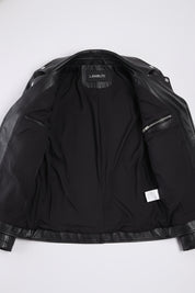 close-up-lining - Women's Moto Leather Jacket, Biker Jacket, Modern Motorcycle Jacket, Tailored Leather Jacket