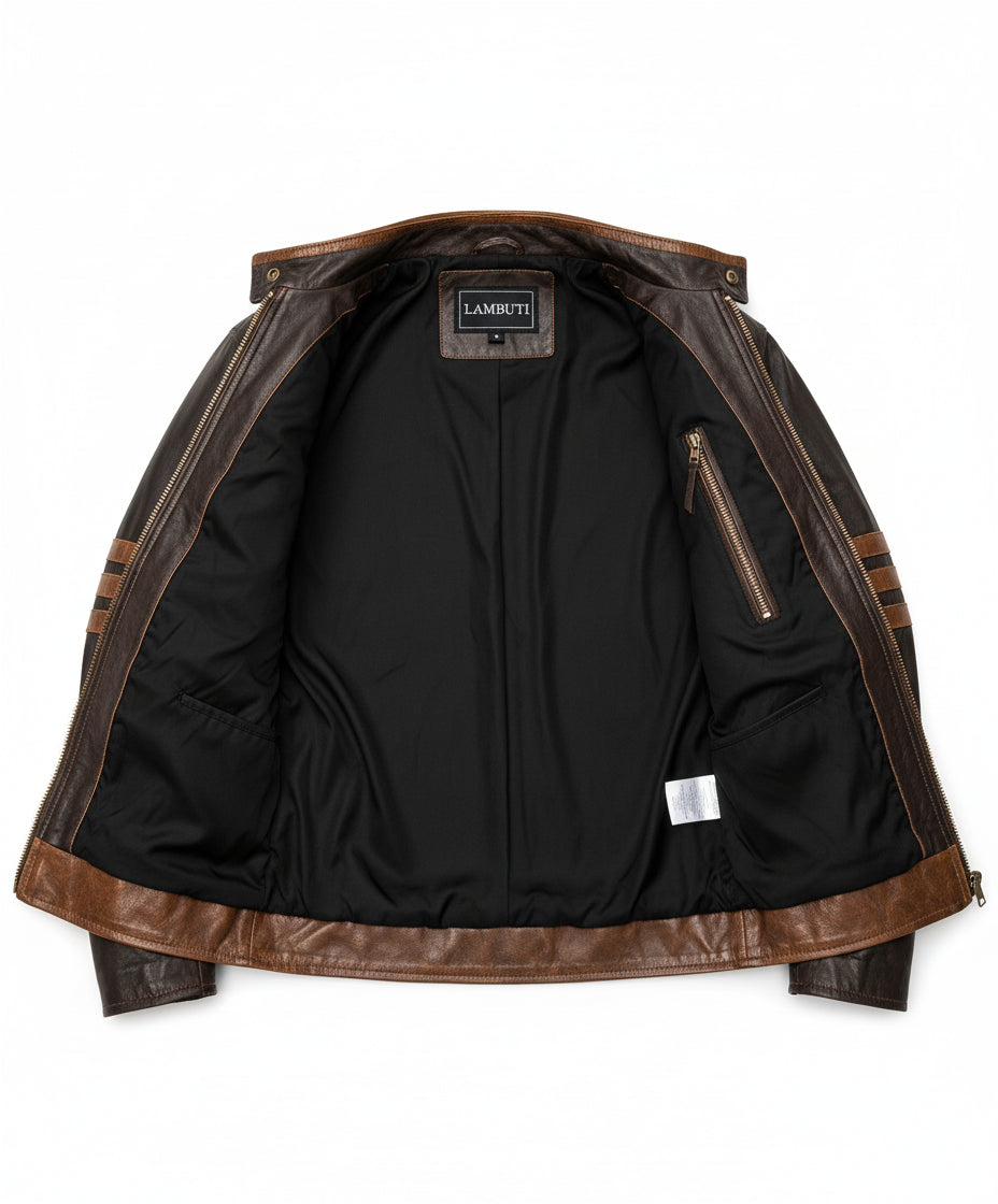 close-up-lining - X Men Wolverine Leather Jacket, Xmen Wolverine Leather Jacket