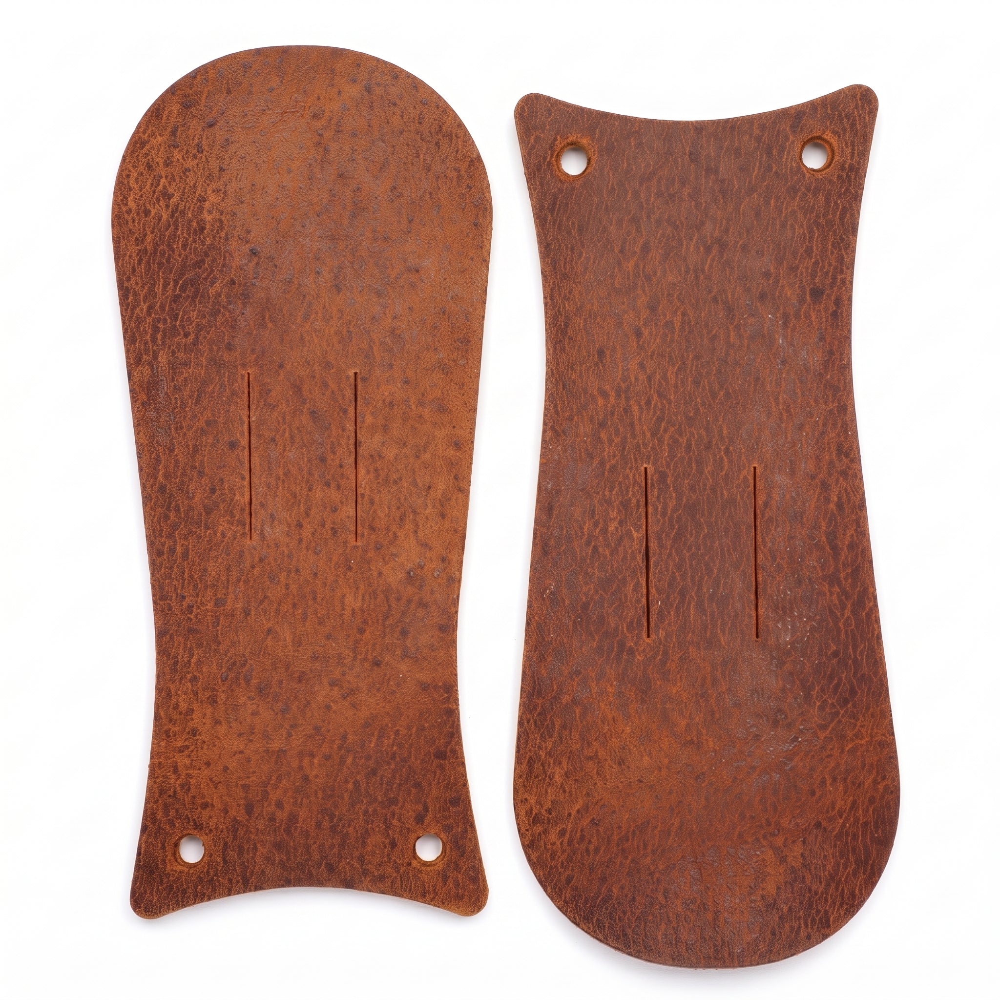 Cognac Pull-Up Leather Boot Kilties - False Tongues — Abbergate