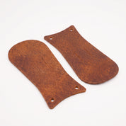 Cognac Pull-Up Leather Boot Kilties - False Tongues — Abbergate