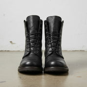 Handcrafted Men's Black Combat Boots