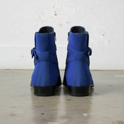 Handmade Men's Blue Suede Jodhpurs Boot, Men Blue Fashion Ankle Boots