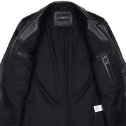 Men's Handmade Car Coat Leather Jacket