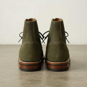 Men's Handmade Hunter Green Suede Lace-up Ankle Boots