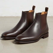 Handcrafted Brown Chelsea Ankle Boots