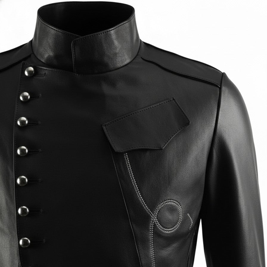 Handmade Punk New Mens Real Leather Jacket, Steam Jacket Coat Leather Coat Jacket