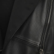 Women's Handmade Asymmetrical Zip Leather Jacket