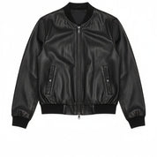 Women's Handmade Bomber Leather Jacket