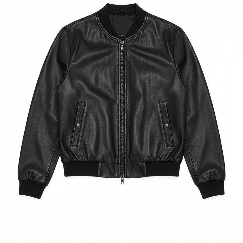 Women's Handmade Bomber Leather Jacket