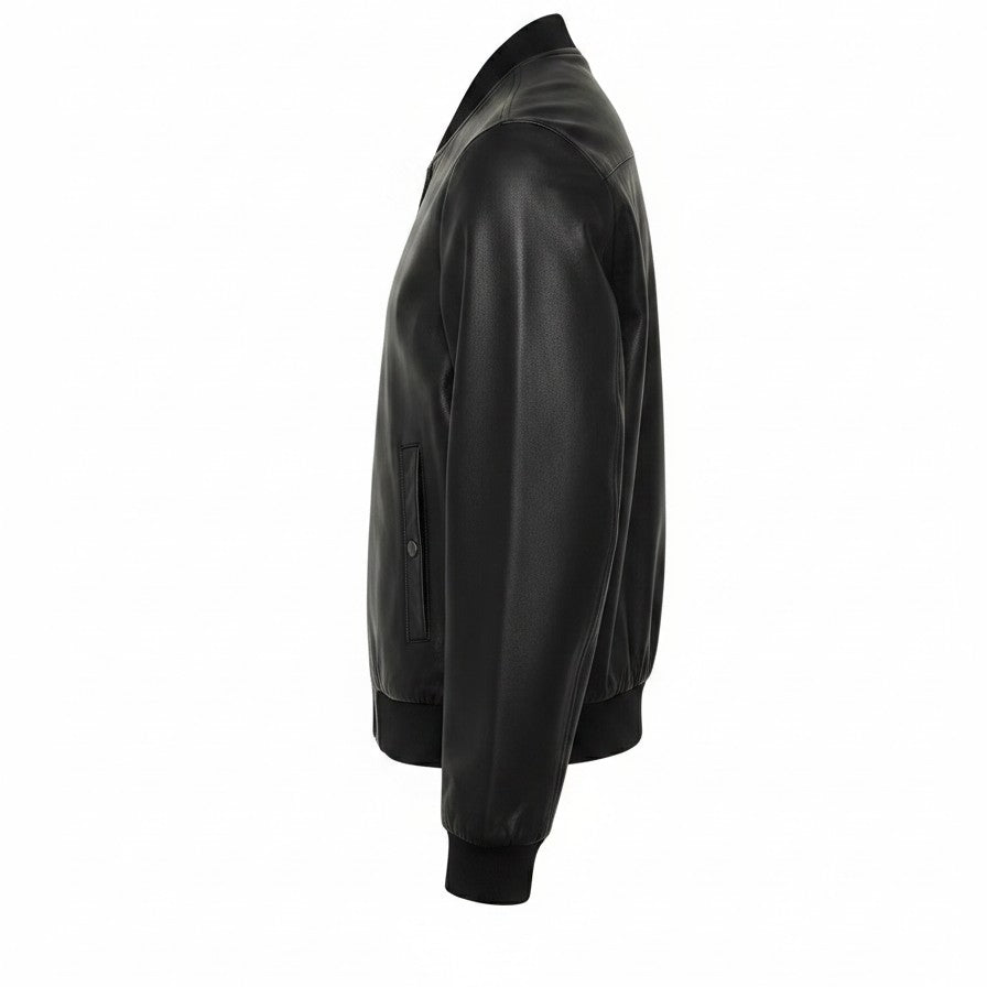 Women's Handmade Bomber Leather Jacket