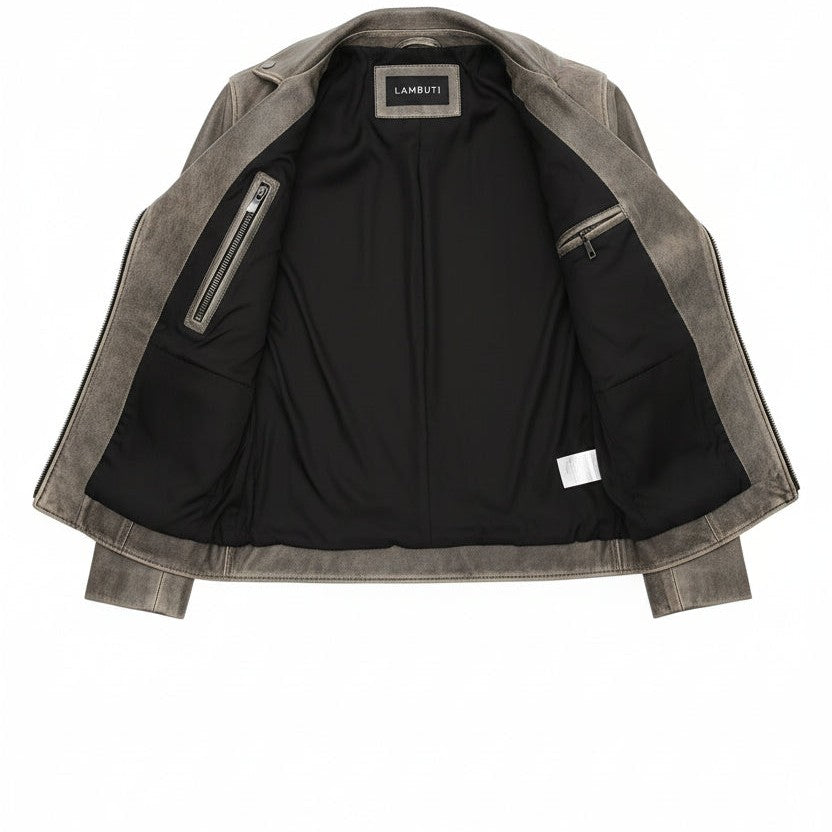 Women's Handmade Moto Leather Jacket