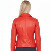 Women's Handmade Moto Leather Jacket