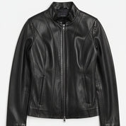 Women's Handmade Racer Leather Jacket