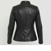 Women's Handmade Racer Leather Jacket