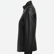 Women's Handmade Racer Leather Jacket