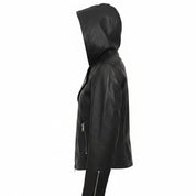 Women's Handmade Asymmetrical Moto Leather Jacket