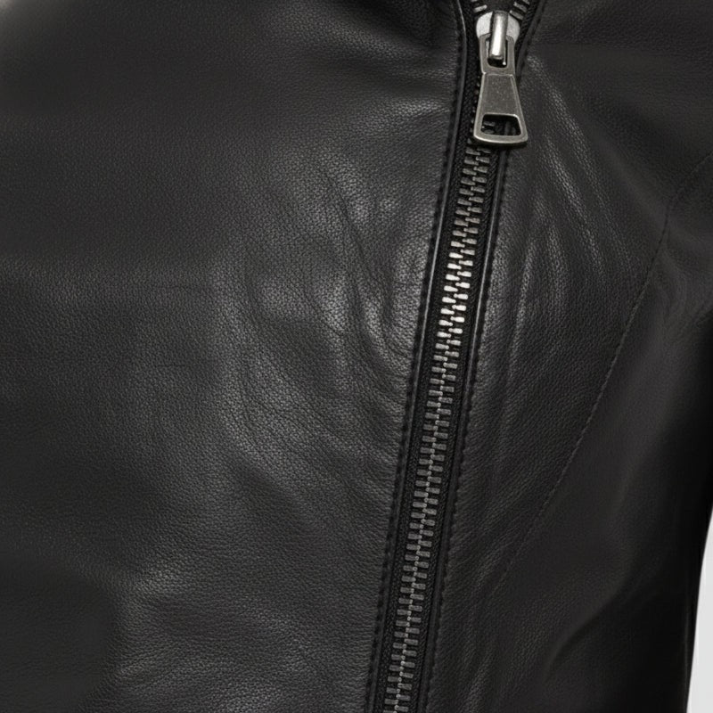 Women's Handmade Asymmetrical Moto Leather Jacket