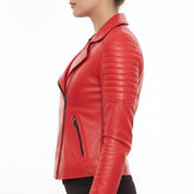 Women's Handmade Biker Leather Jacket
