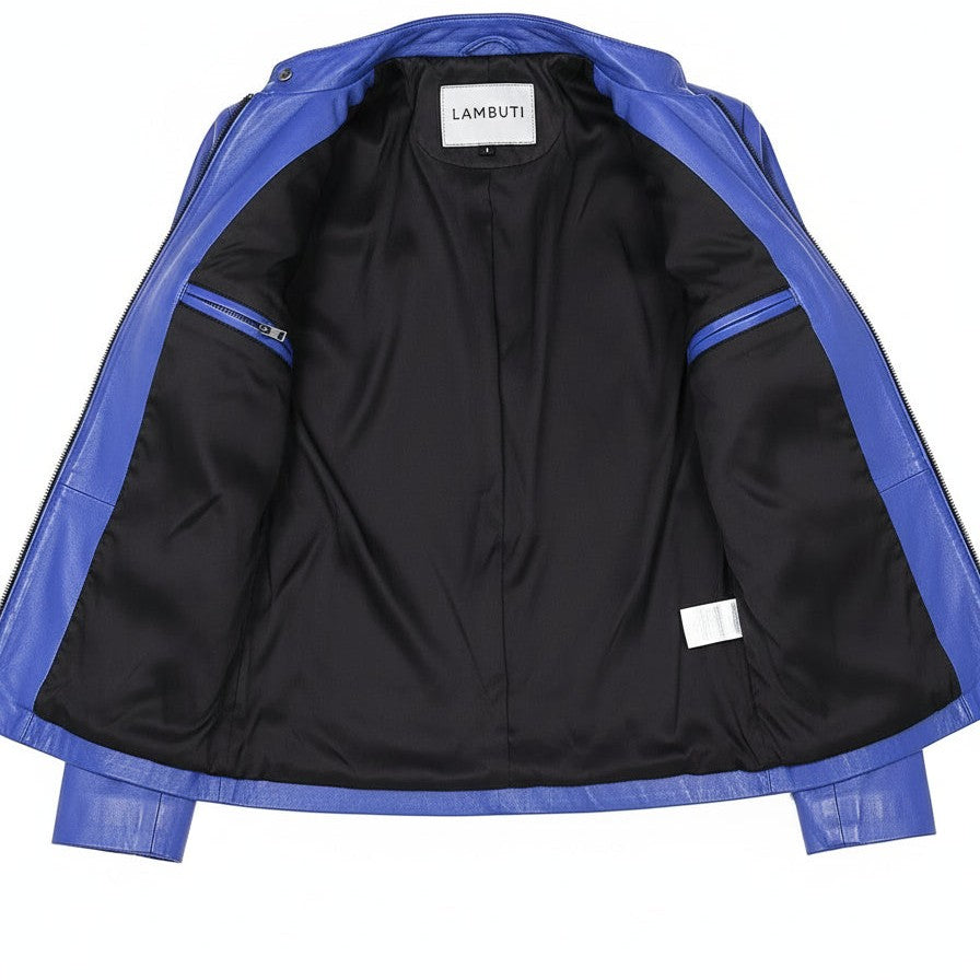 Women's Handmade Moto Leather Jacket