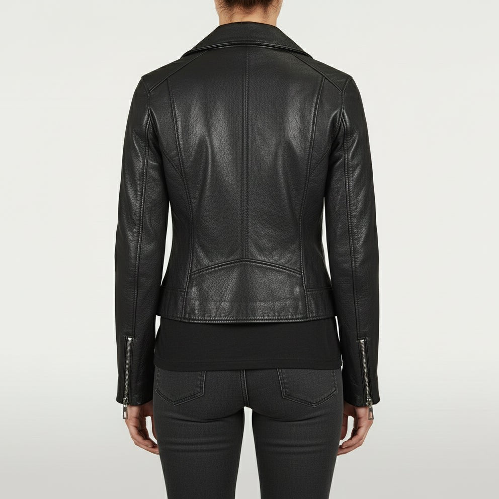 Women's Handmade Moto Leather Jacket