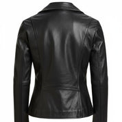 Women's Handmade Leather Jacket, Biker Leather Jacket, Black Leather Jacket Womens