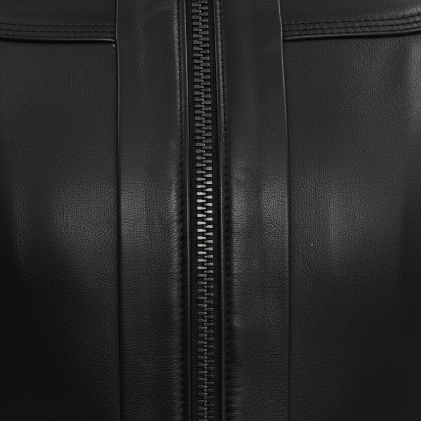 Women's Handmade Cafe Racer Leather Jacket