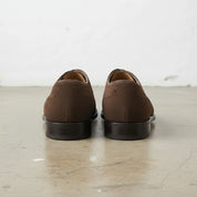 Handcrafted Men's Brown Suede Oxford Shoes