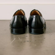 Men's Handmade Black Oxford Leather Wingtip Dress Shoes
