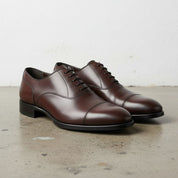 Handcrafted Men's Brown Oxford Shoes
