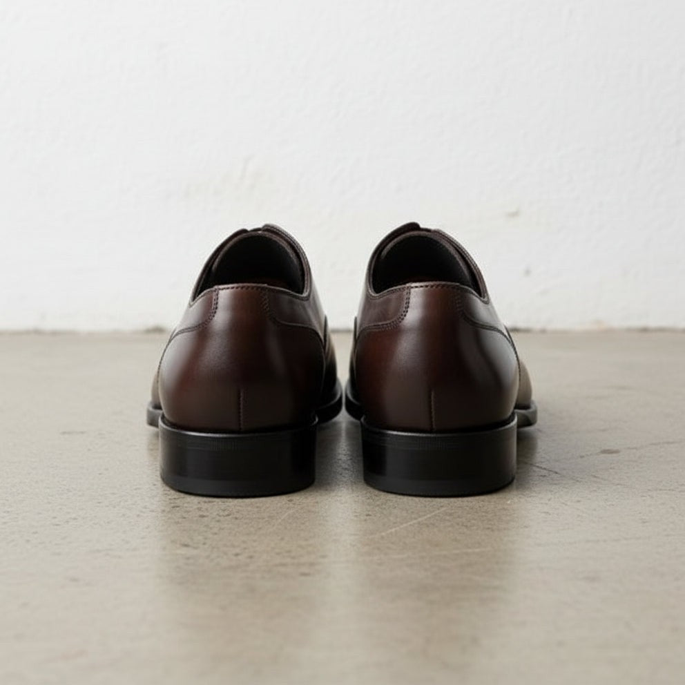 Handcrafted Men's Brown Oxford Shoes