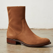 Handmade Brown Suede Ankle Boots