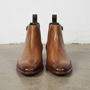 Handmade Men's Leather Chelsea Ankle Boots