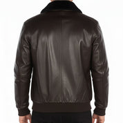 Men's Handmade Bomber Leather Jacket