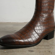 Handcrafted Men's Full-grain Leather Ankle Footwear