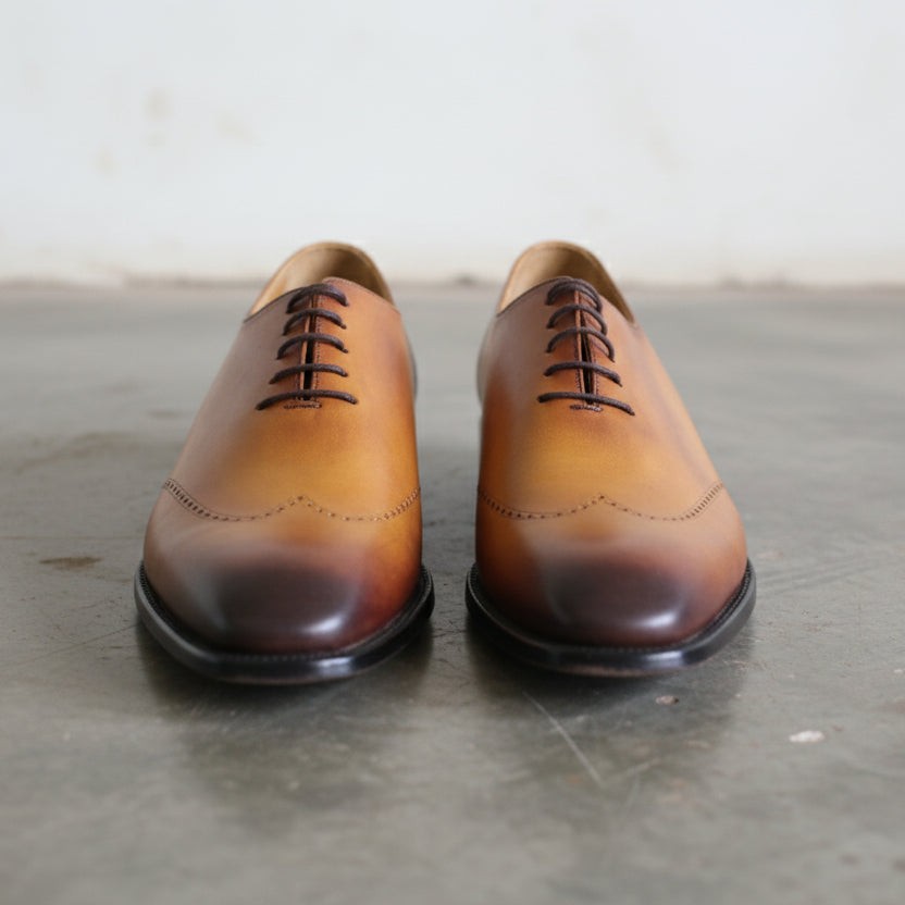 Handmade Men Tan Brown Dress Shoes, Men Brown Leather Brogue Oxfords Shoes US 10.5 / Brown / D - Standard Handmade Men Tan Brown Dress Shoes, Men Brown Leather Brogue Oxfords Shoes US 10.5 / Brown / D - Standard