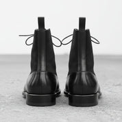 Handmade Men's Leather Suede Lace Up Brogue Dress Ankle Boots